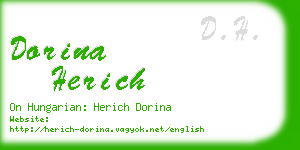 dorina herich business card